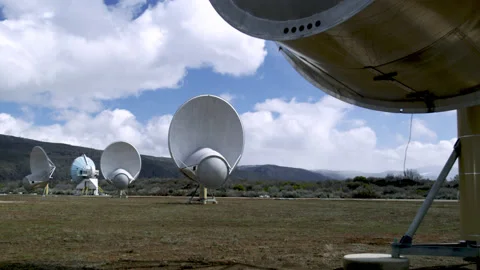 Allen Telescope Array  Radio Observatory Stock Footage 150681729