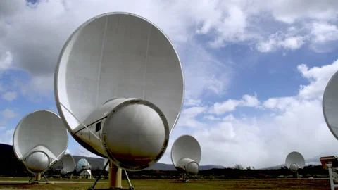 Allen Telescope Array  Radio Observatory Stock Footage 150683255
