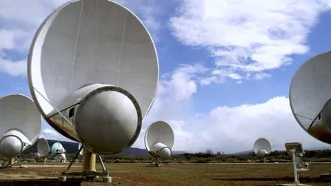 Allen Telescope Array  Radio Observatory Stock Footage 150683503