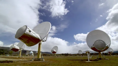 Allen Telescope Array  Radio Observatory Stock Footage 150685519