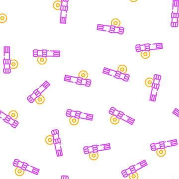 Allen wrench screwdriver bit vector seamless pattern Stock Illustration