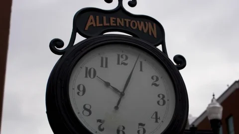 Allentown Clock Stock Footage 104704223