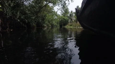 Alleppey Backwaters On A Boat Video stock 275293576