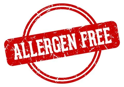 Allergen free stamp Stock Illustration