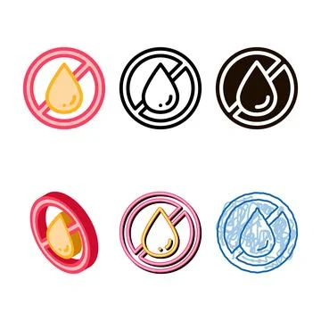 Allergen free trans fat vector thin line diversity icon Stock Illustration