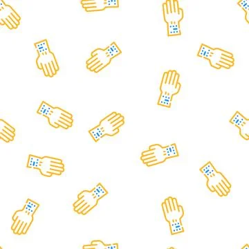Allergic reaction test vector seamless pattern イラスト素材
