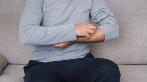 Allergy attack itching Stock Footage 279888505