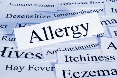 Allergy concept Stock Photos