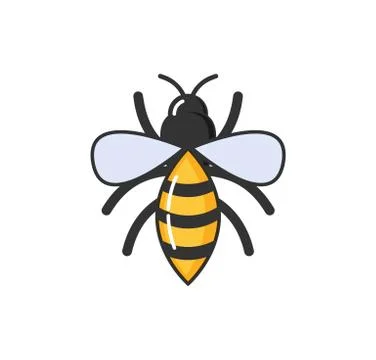 Allergy Hypersensitivity Bee Sting, Fly with Wings Stock Illustration