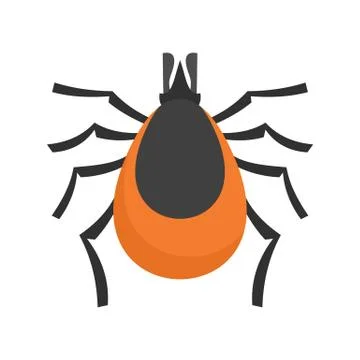 Allergy mite icon, flat style イラスト素材