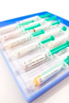 Allergy patch test preparation Stock Photos