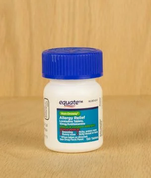 Allergy relief tablets 스톡 사진