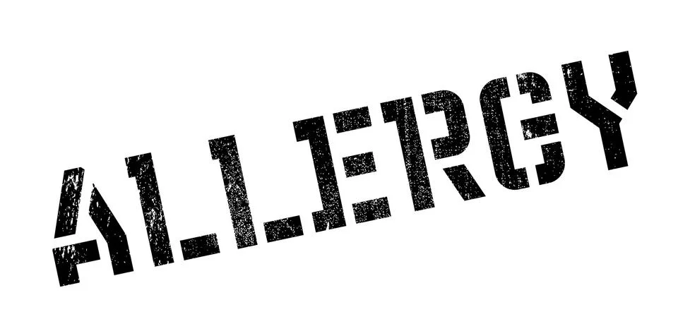 Allergy rubber stamp Stock Illustration
