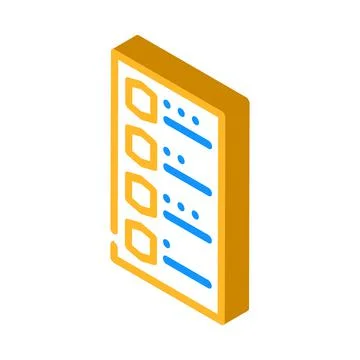 Allergy test isometric icon vector illustration Иллюстрация