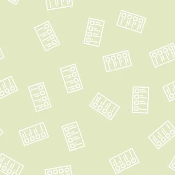 Allergy test line vector seamless pattern 库存插图