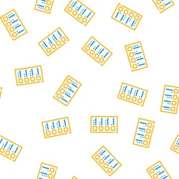Allergy test vector seamless pattern Stockillustratie