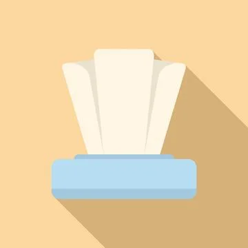 Allergy tissue icon flat vector. Season sneeze Stock Illustration