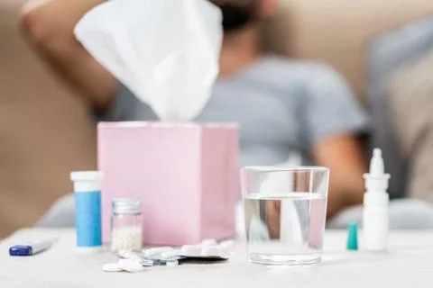 Allergy/Cold accessories Stock Photos
