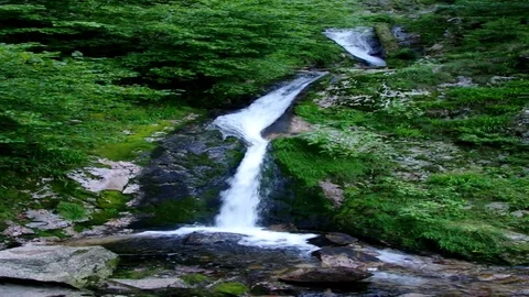 Allerheiligen waterfall in Black Forest Stock Footage 71447685