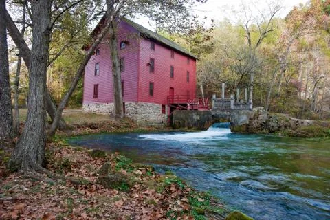 Alley spring mill house Stock Photos