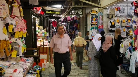 Alleys of Jerusalem Stock Footage 66910217