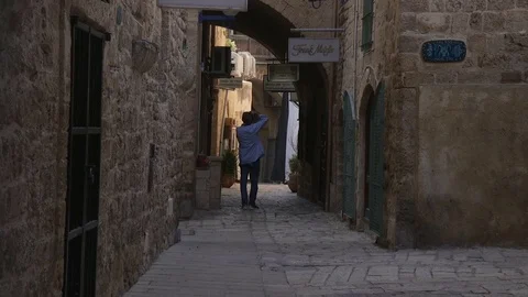 Alleys of  old Jaffa 動画素材 72524819