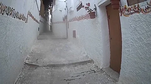 The alleys of Tlemcen city Stock Footage 130417447