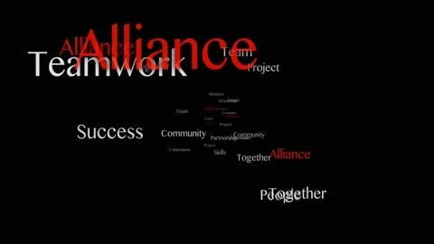 ALLIANCE Keywords Animation, Background, Loop Stock Footage 143830652