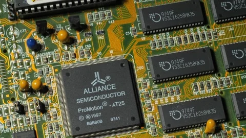 Alliance Semiconductor ProMotion AT25 Graphics Chip Stock Footage 296092337