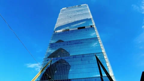 The Allianz Tower on the Piazza Tre Torri Stock Footage 313375310