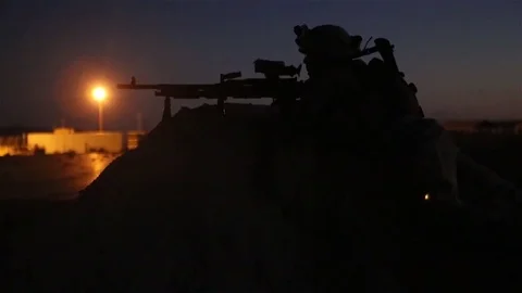 Allies forces in action at bilateral training event in Fort Bragg, USA Stock Footage 83206946