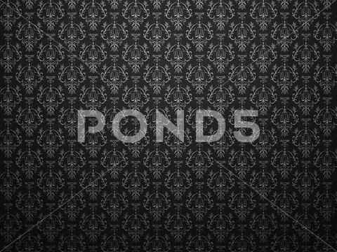 Alligator skin black background with impression victorian pattern Stock Illustration