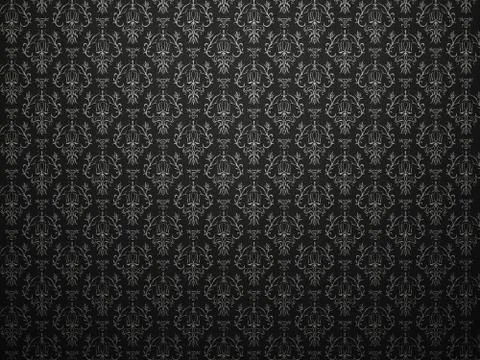 Alligator skin black background with impression victorian pattern Illustration