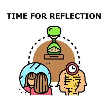 Allocating time for self reflection and personal growth Stock Illustration
