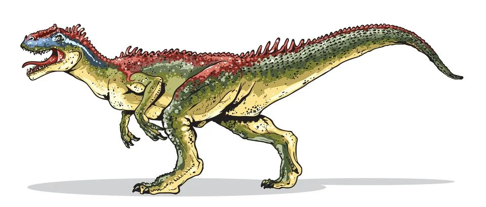 Allosaurus Illustrazione stock