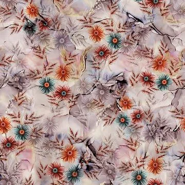 All,Over,Design,Digital,Design,Border,Mother,Collocation,Pattern,Seamless Stock-Illustration