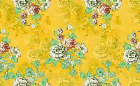 All,Over,Design,Digital,Design,Border,Mother,Collocation,Pattern,Seamless Stock-Illustration