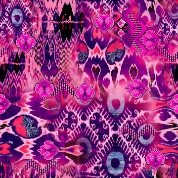 All,Over,Design,Digital,Design,Border,Mother,Collocation,Pattern,Seamless Stock-Illustration