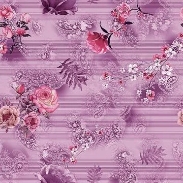 All,Over,Design,Digital,Design,Border,Mother,Collocation,Pattern,Seamless Stock-Illustration