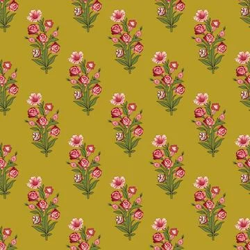 All,Over,Digital,Textile,Design,Allover,Pattren,Baroque,Border,Design 스톡 일러스트
