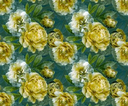 Allover,Floral,Colourful,Seamless,Background,Pattern Stockillustratie
