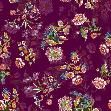 All,Over,Floral,Pattern,New,Style,Unique,Flower,Creative Illustration