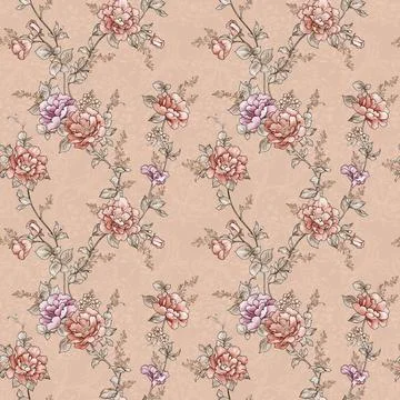 Allover,Mother,Collection,Seamless,Pattern Stock Illustration