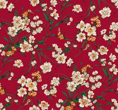 Allover,Seamless,Design,Pattern,For,Print イラスト素材