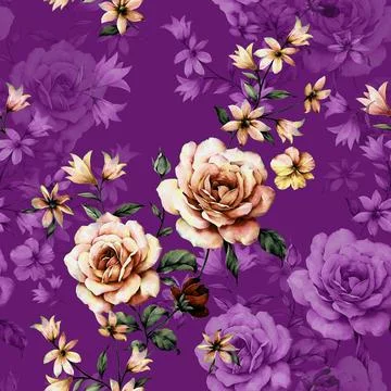 Allover,Seamless,Pattern,For,Fabric,Print,Design,In,Multiple,Colors Stock Illustration