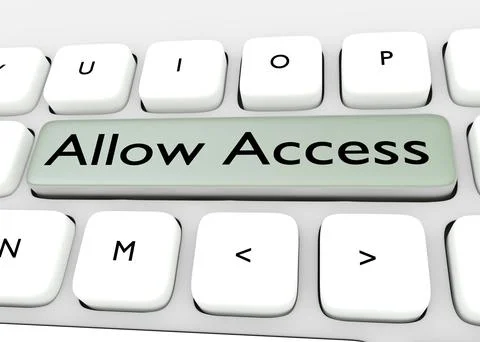 Allow Access concept Stock Illustration