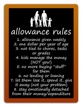 Allowance rules Stock Illustration