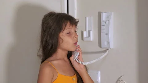 Allowing entry with intercom. Stock Footage 232959950