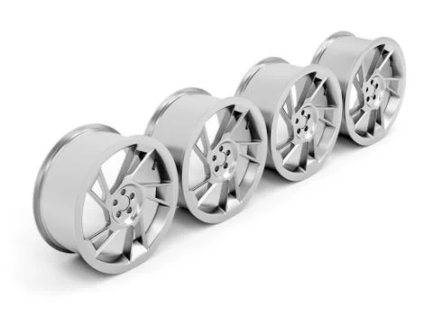 Alloy rims Stock Illustration