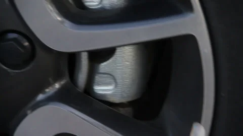 Alloy wheel with chevy logo Stock Footage 36257616
